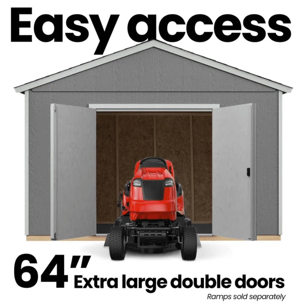 Handy Home Rookwood 10 x 14 ft. Wood Storage Shed Kit - Prioka