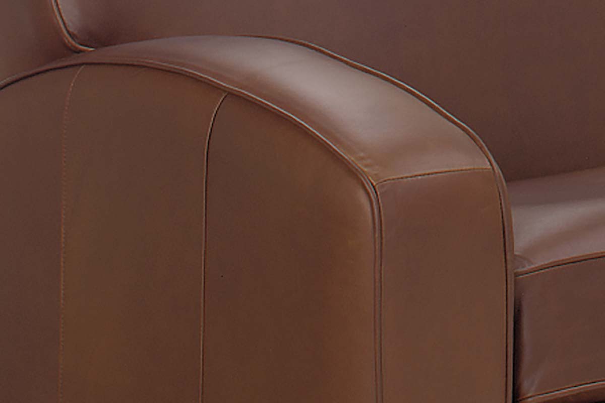 Hayden 81 Inch Contemporary Leather Sofa - Prioka