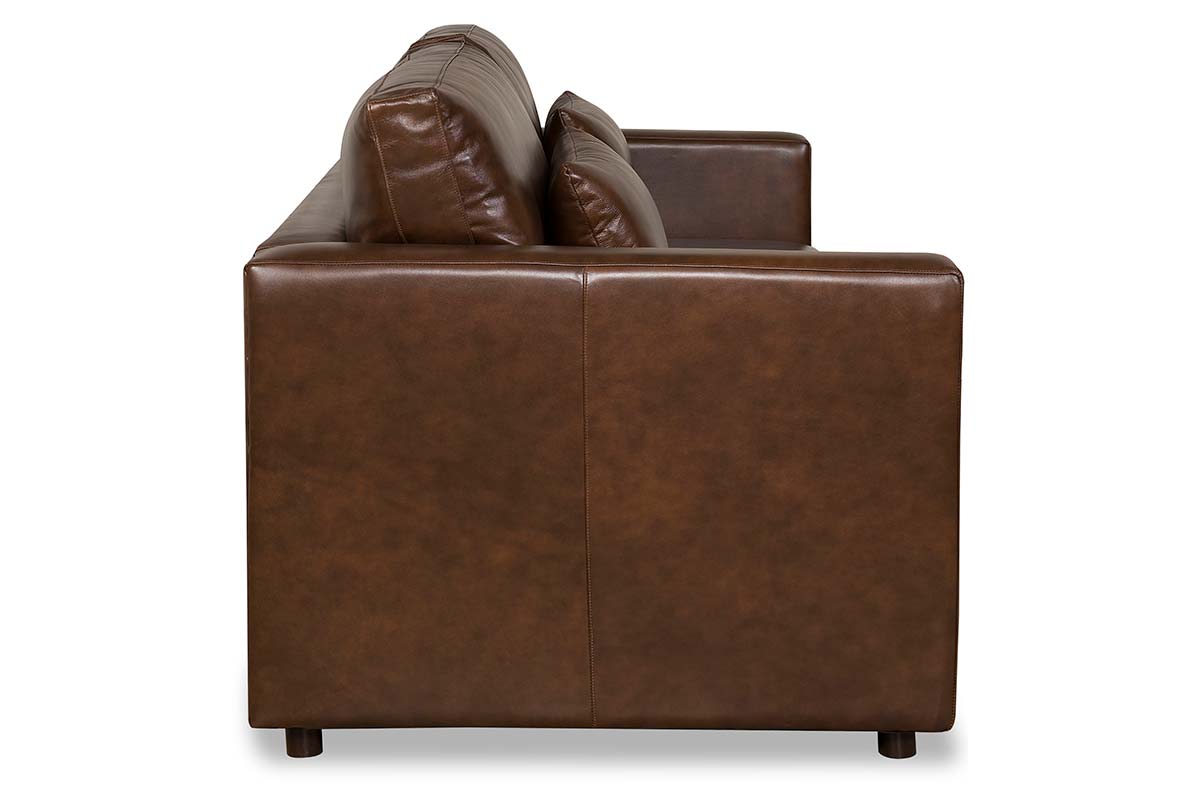 Haywood 84 Inch Modern Small Leather Sofa - Prioka