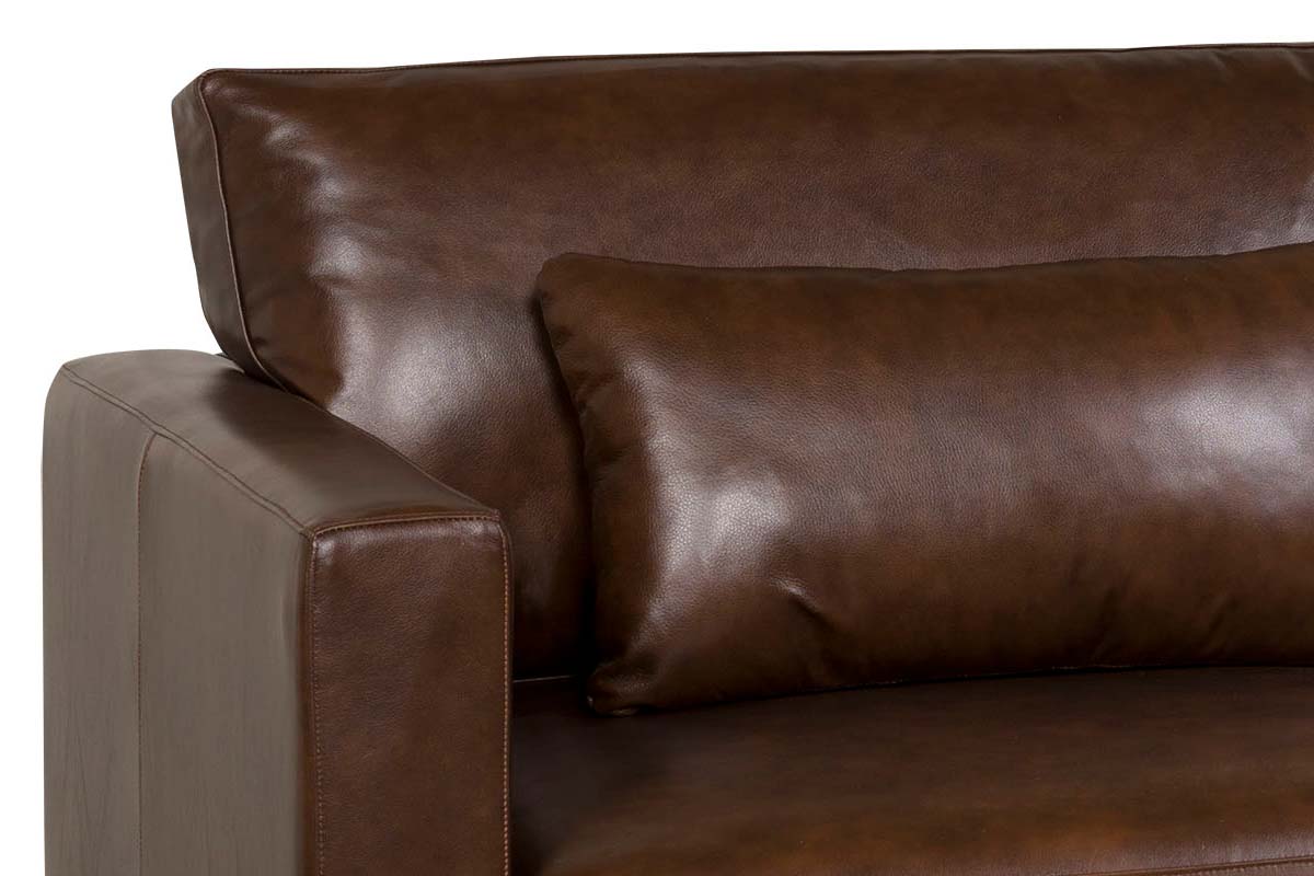Haywood 84 Inch Modern Small Leather Sofa - Prioka