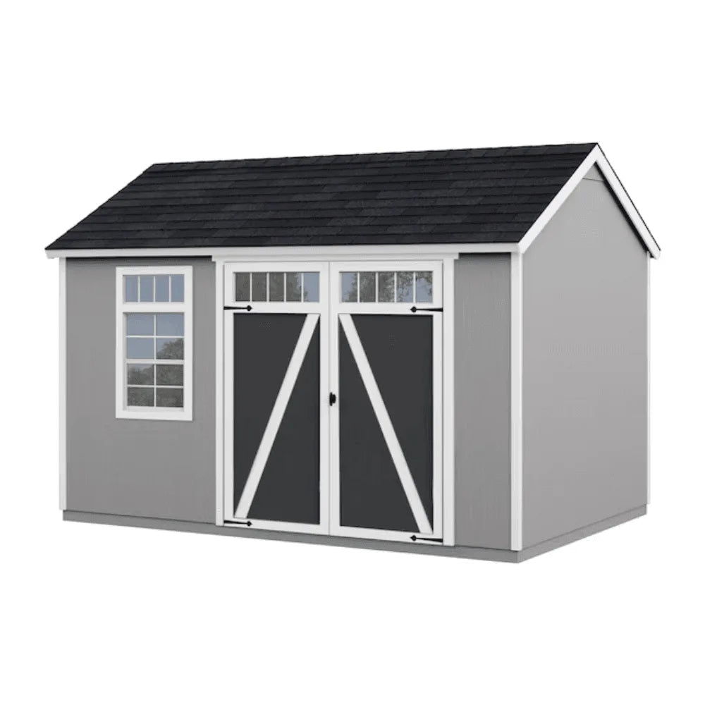 Heartland Coronado 12 x 8 ft Saltbox Wood Outdoor Storage Shed with Windows and Doors - Prioka