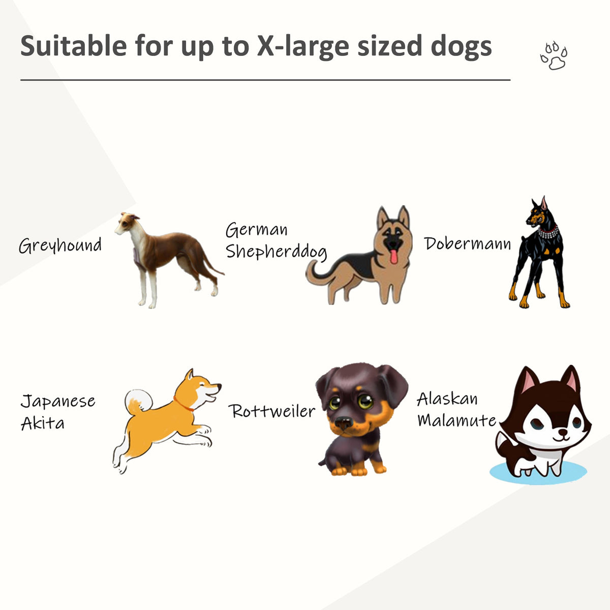 Heavy Duty Dog Cage Metal Kennel and Crate Dog Playpen with Lockable Wheels, Slide-out Tray, Food Bowl and Double Doors - Prioka