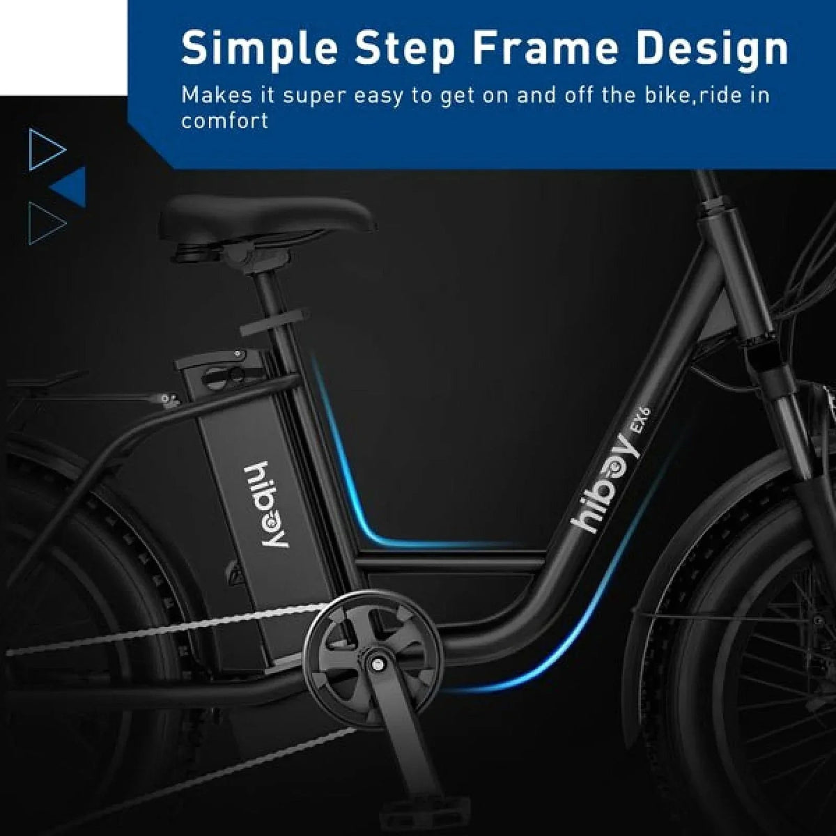 Hiboy EX6 Step-Through Fat Tire Electric Bike for Adults - Prioka