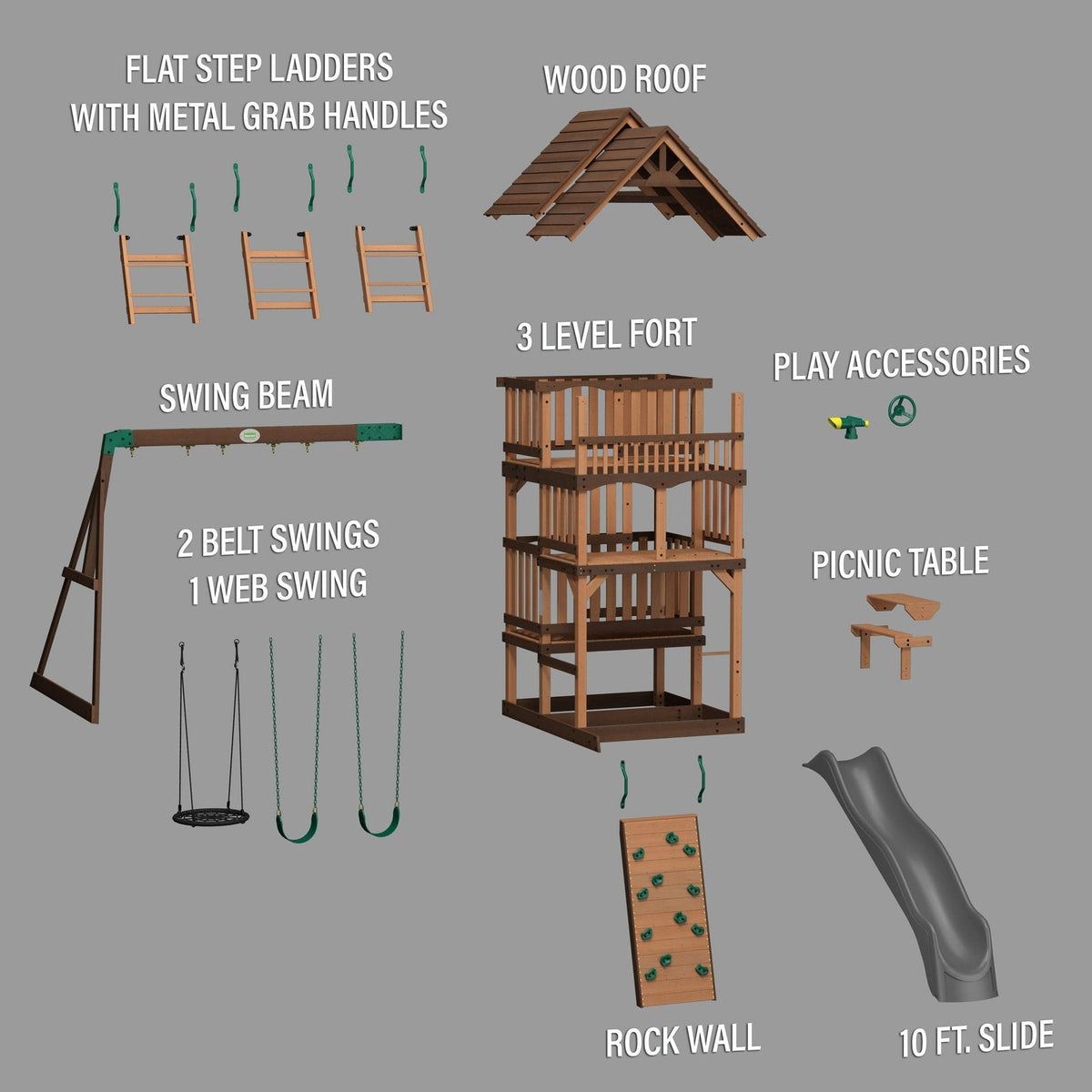 Highlander Swing Set - Prioka