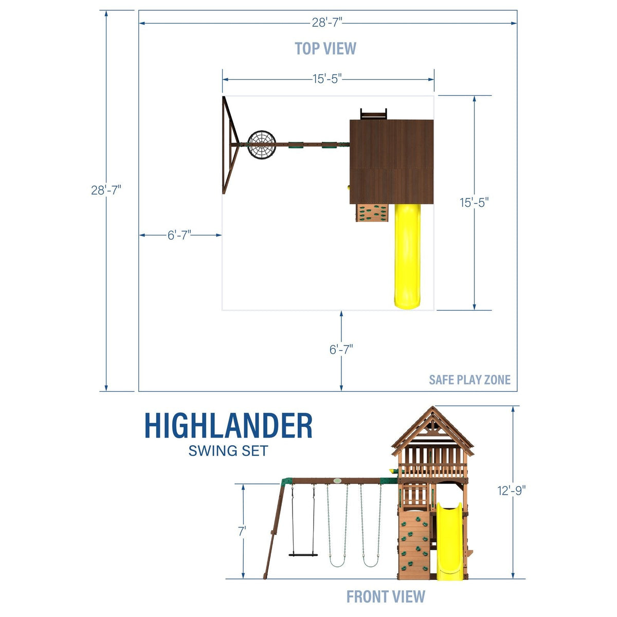 Highlander Swing Set - Prioka
