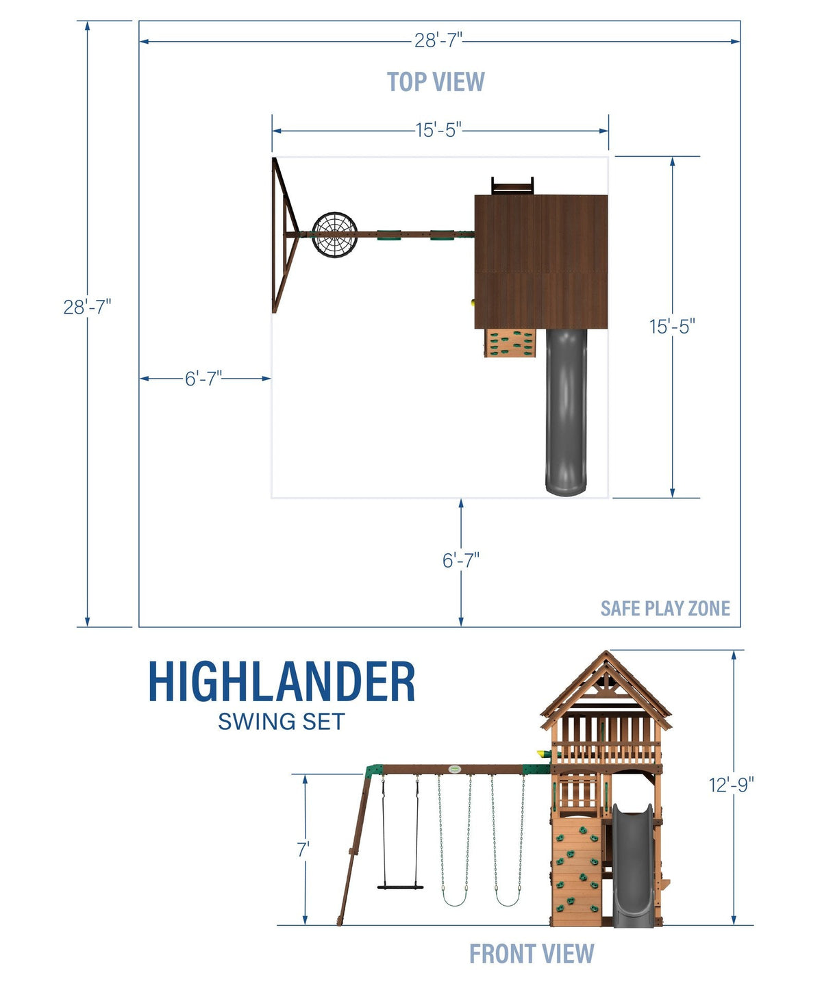 Highlander Swing Set - Prioka
