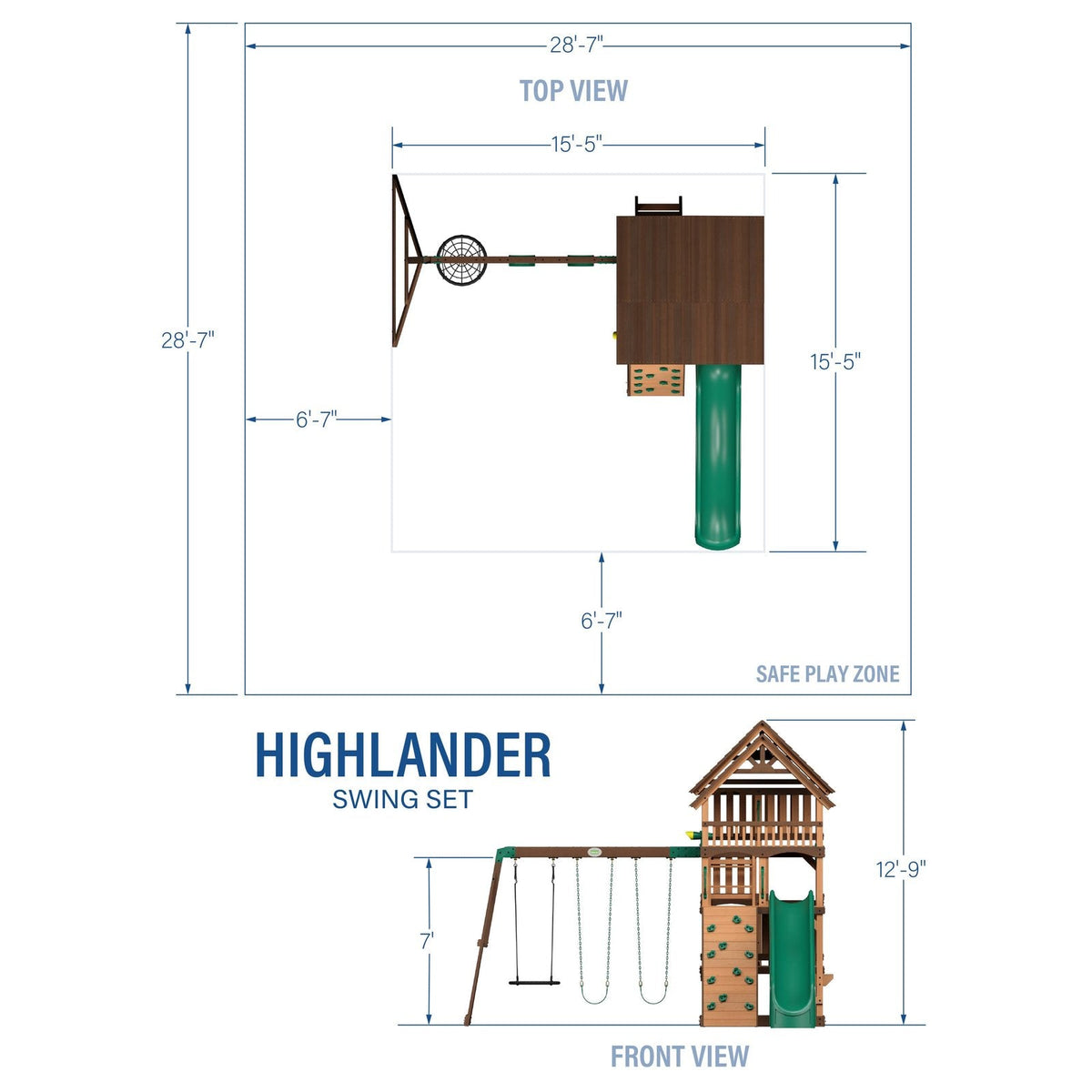 Highlander Swing Set - Prioka