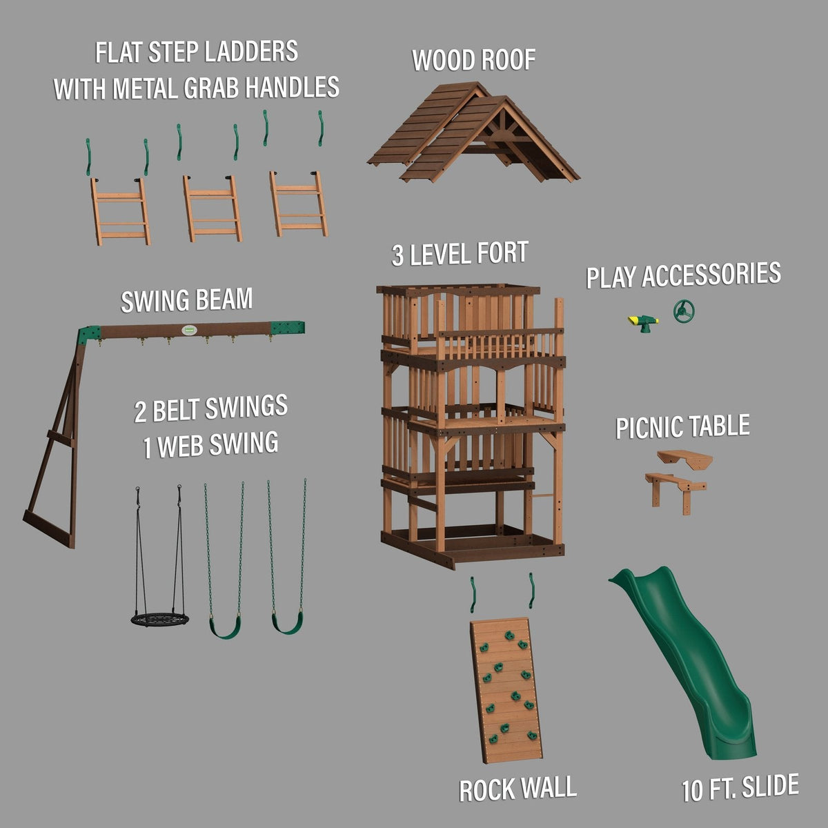 Highlander Swing Set - Prioka