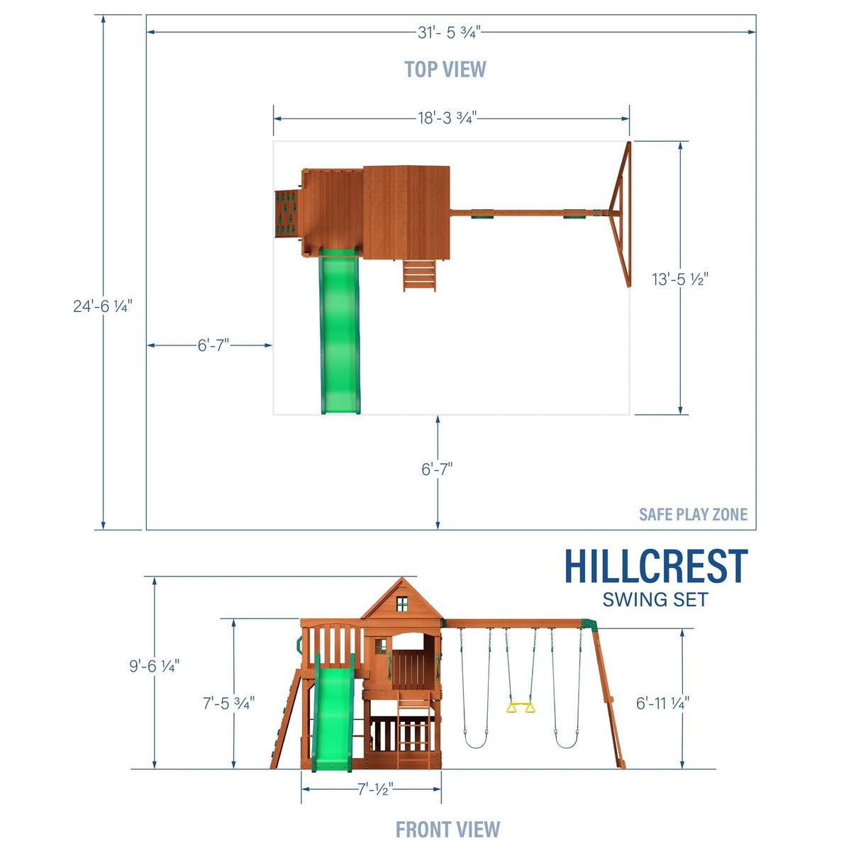 Hillcrest Swing Set - Prioka