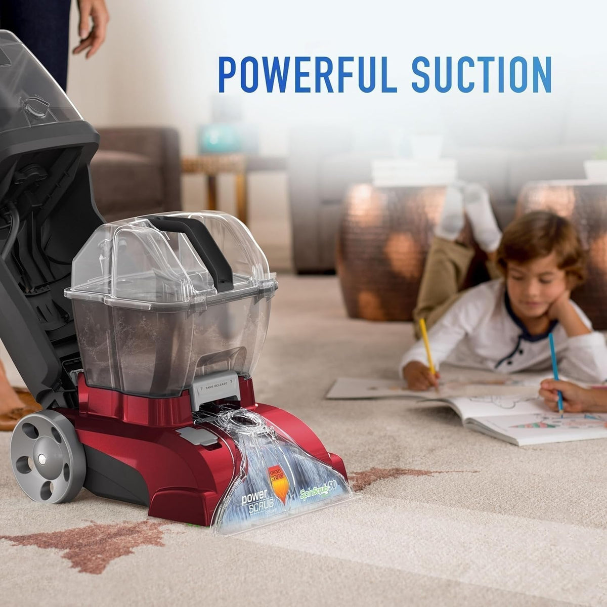 Hoover PowerScrub Deluxe Carpet Cleaner for Carpet & Upholstery with Tools - Prioka