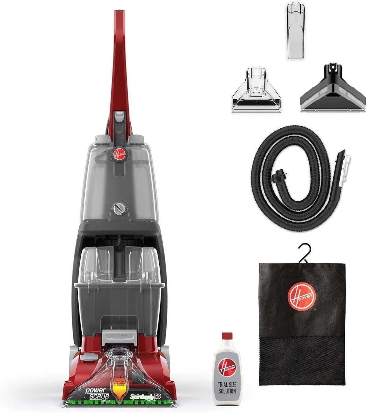 Hoover PowerScrub Deluxe Carpet Cleaner for Carpet & Upholstery with Tools - Prioka