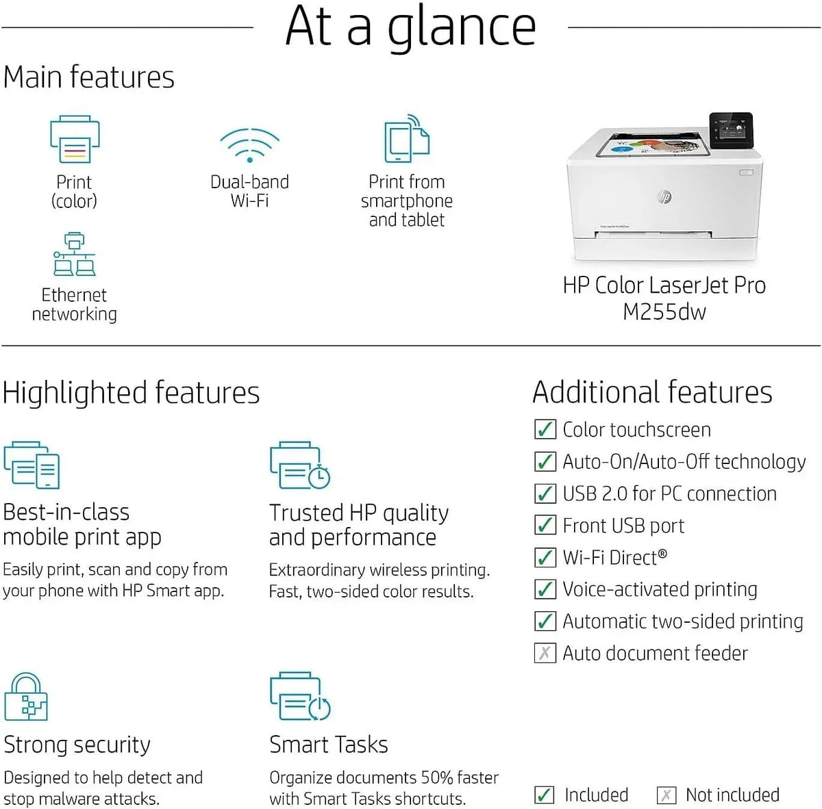 Hp Color Laserjet Pro M255dw Wireless Laser Printers - Prioka