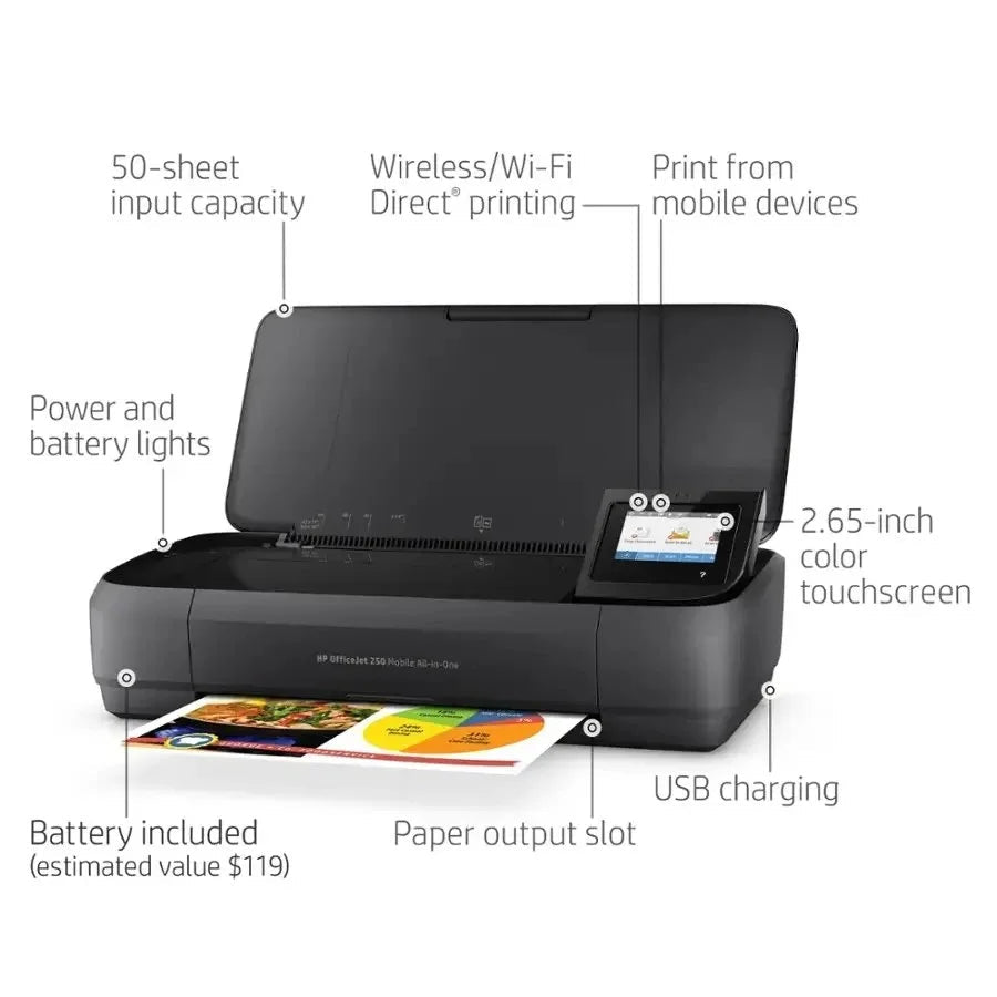 HP OfficeJet 250 Mobile All-in-One Printer - Prioka