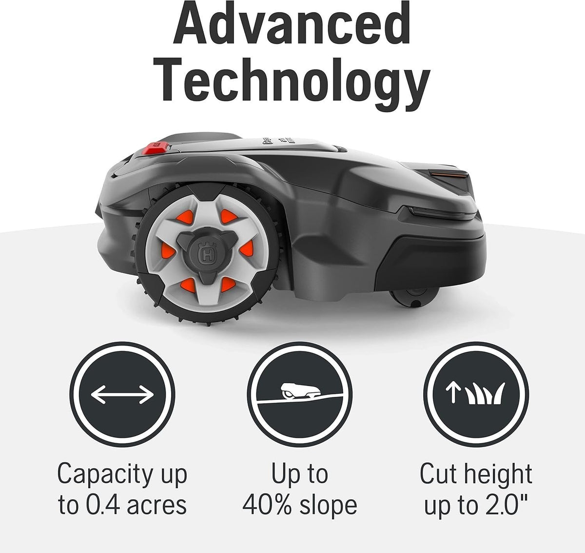 Husqvarna Automower 415X Robotic Lawn Mower with GPS, Self-Installation, 0.4 Acre - Prioka