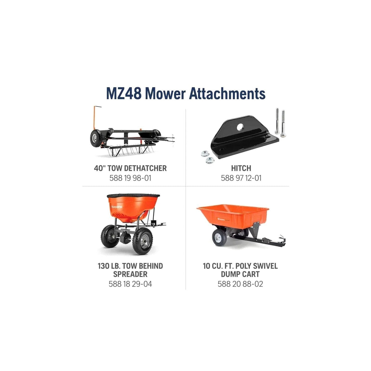 Husqvarna MZ48 48-inch 23 HP Kawasaki Zero-Turn Mower with ClearCut Deck - Prioka