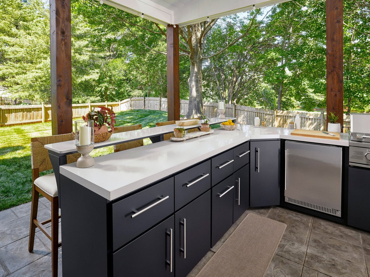 Emory Corner Outdoor Kitchen Island and Bar – Right