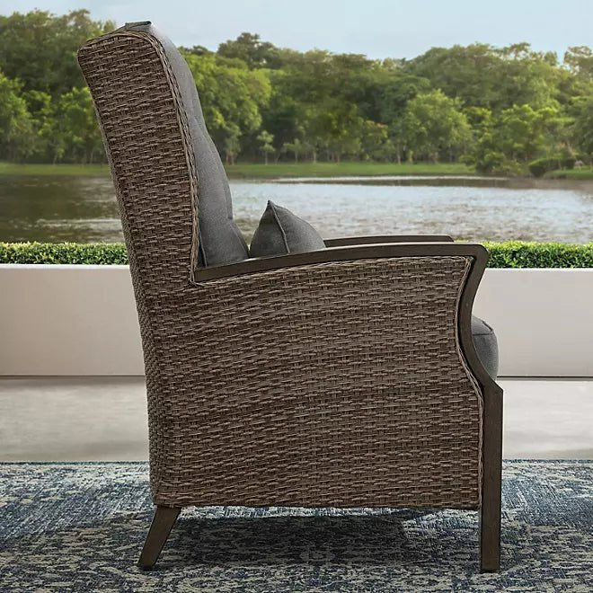 Newcastle 6-Piece Patio Deep Seating Set with Fire Pit – Smoke –  Member’s Mark