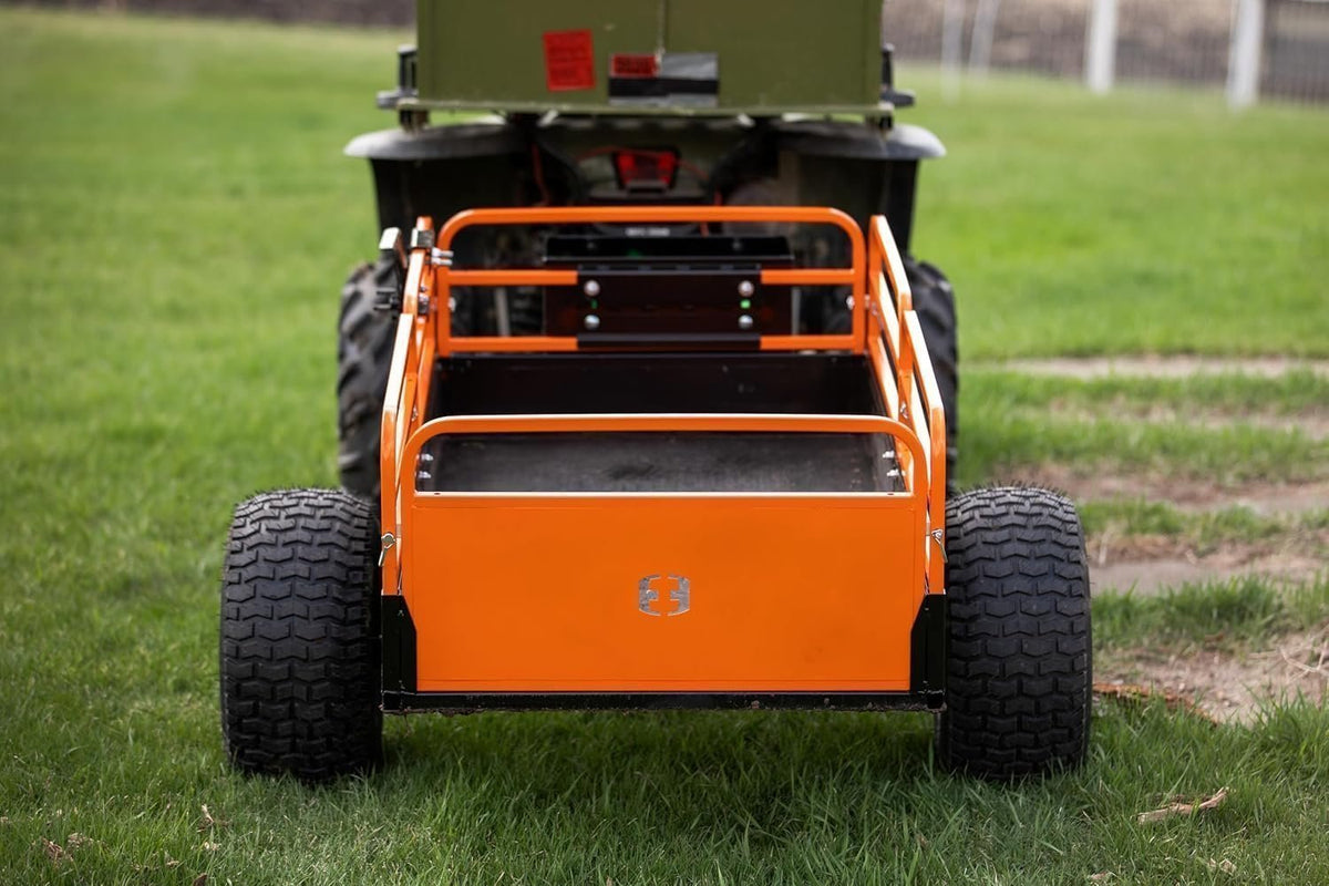 Impact Implements 1500 lb Utility Cargo Trailer with Pivot Dump for ATV, UTV, and Lawn Tractor - Prioka