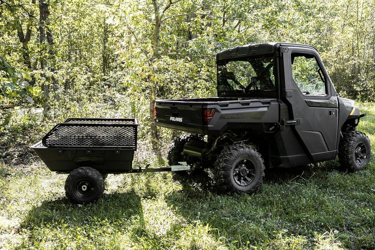 Impact Implements 1500 lb Utility Cargo Trailer with Pivot Dump for ATV, UTV, and Lawn Tractor - Prioka