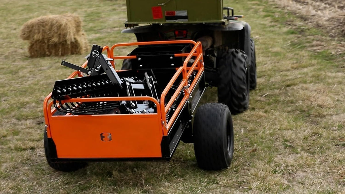 Impact Implements 1500 lb Utility Cargo Trailer with Pivot Dump for ATV, UTV, and Lawn Tractor - Prioka