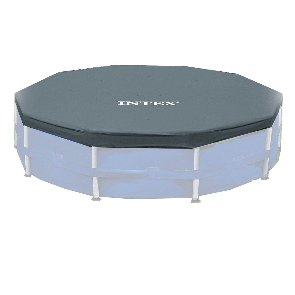 Intex 12 x 2.5 Foot Metal Frame Above Ground Pool with Filter and Accessories - Prioka