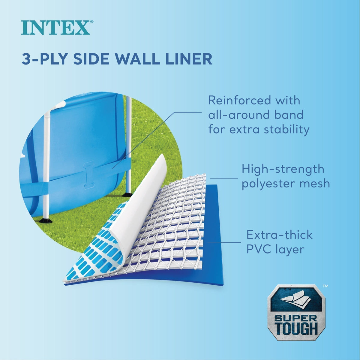 INTEX 12' x 30" Metal Frame Above Ground Pool, Filter, Cover, & Maintenance Kit - Prioka