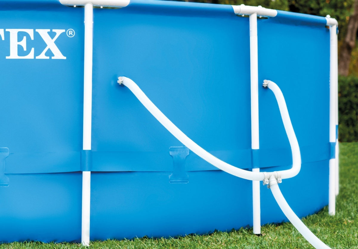 INTEX 12' x 30" Metal Frame Above Ground Pool, Filter, Cover, & Maintenance Kit - Prioka