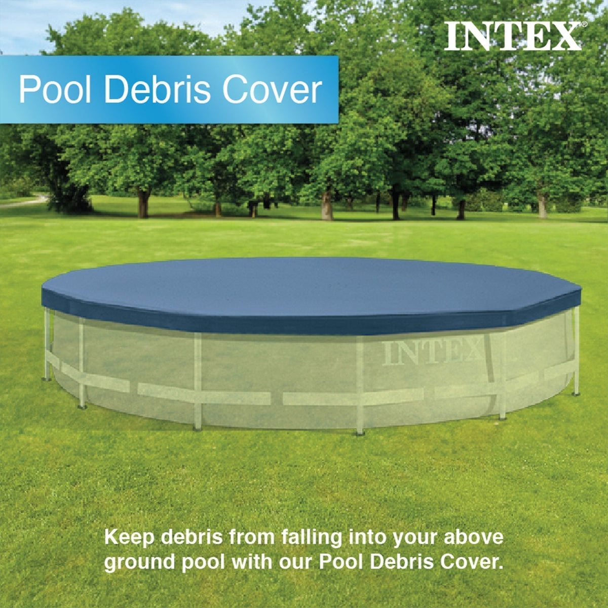 Intex 12' x 30" Metal Frame Above Ground Swimming Pool with Filter and Cover - Prioka