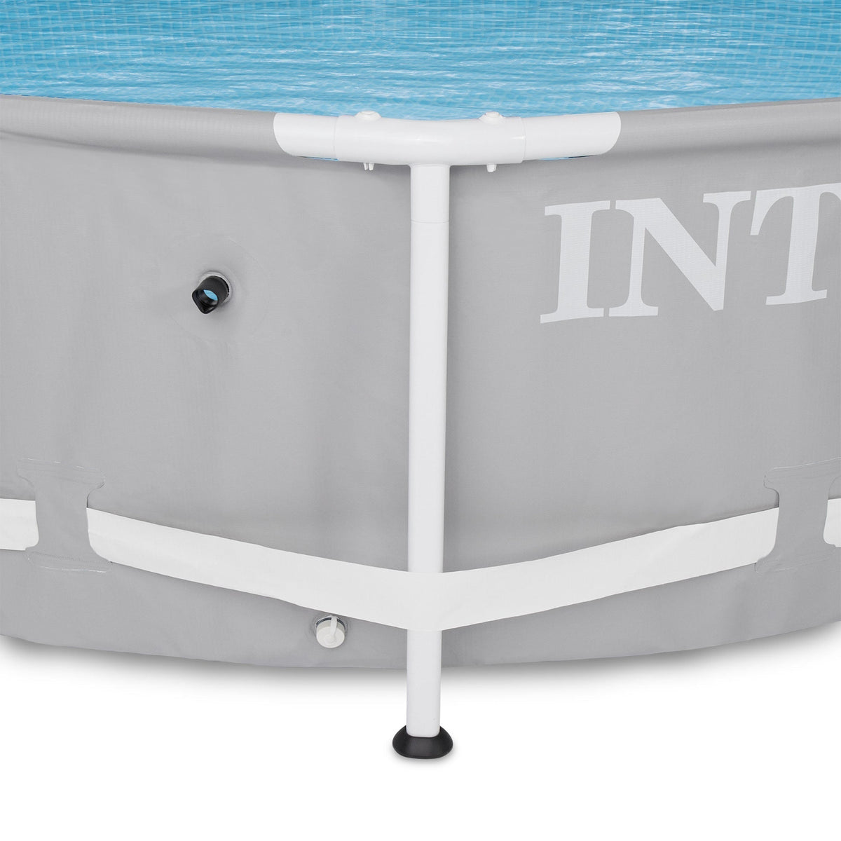 Intex 12ft x 30in Prism Frame Above Ground Round Swimming Pool & Robot Vacuum - Prioka