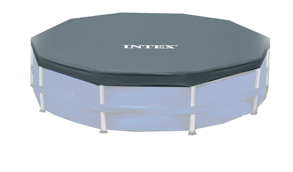 INTEX 12'x30" Metal Frame Swimming Pool with Filter Pump & Pool Cover (2-Pack) - Prioka