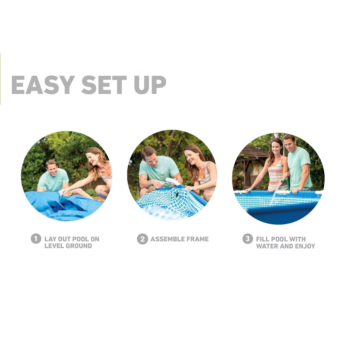 INTEX 12'x30" Metal Frame Swimming Pool with Filter Pump & Pool Cover (2-Pack) - Prioka