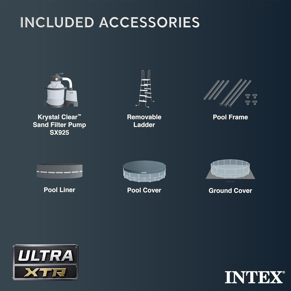 Intex Ultra XTR 14 ft. Round 42 in. Deep Soft Sided Above Ground Swimming Pool - Prioka