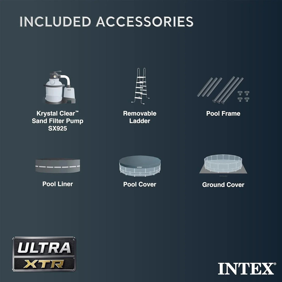 Intex Ultra XTR 14 ft. Round 42 in. Deep Soft Sided Above Ground Swimming Pools - Prioka