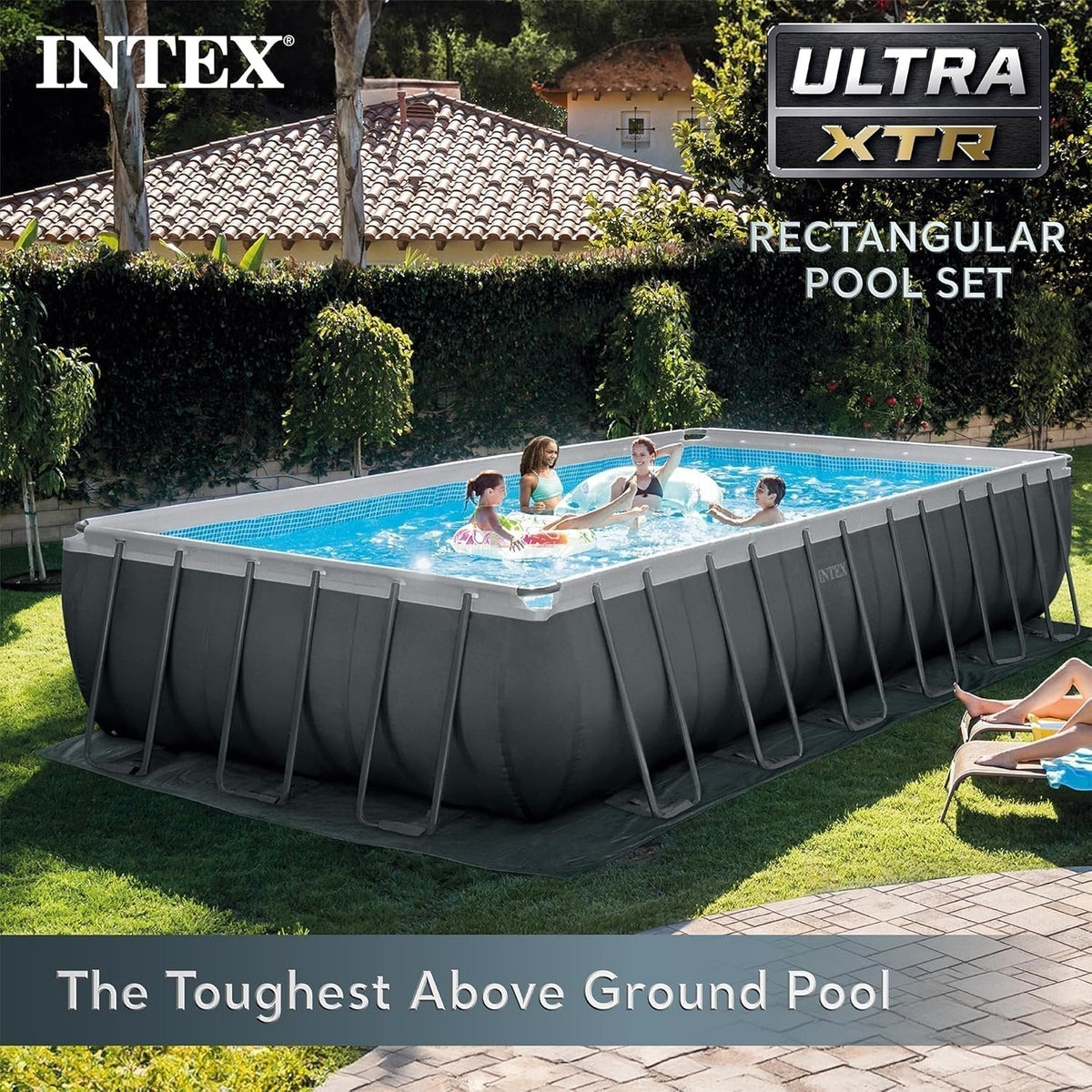Intex Ultra XTR Rectangular Swimming Pool Set with Pump - Prioka