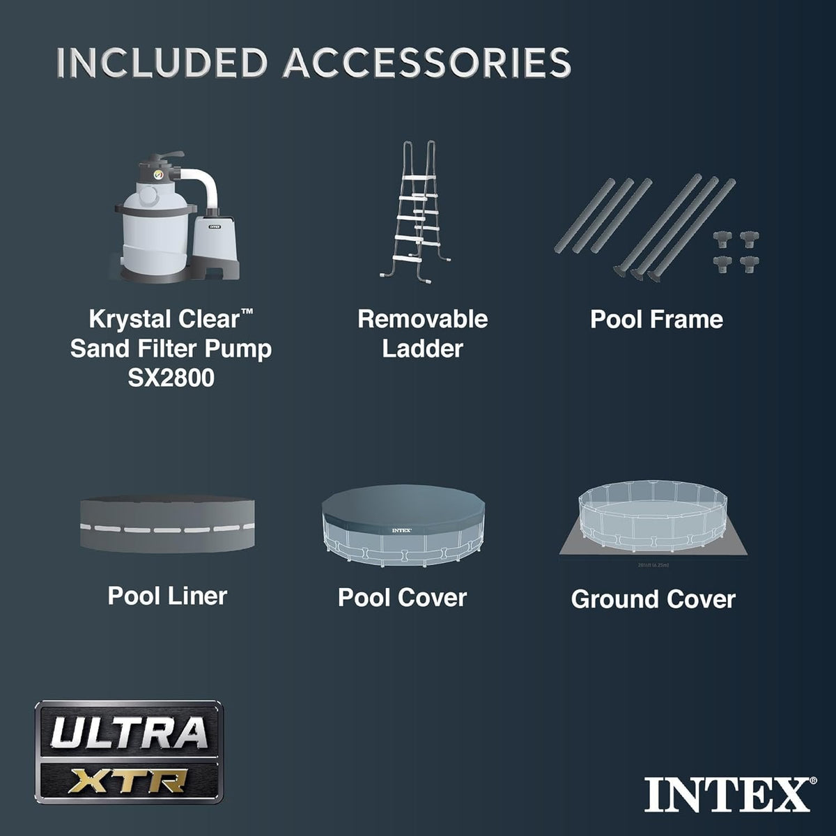 Intex Ultra XTR Round Frame Pool with Pump, Cooler, and Floats (2 Pack) - Prioka