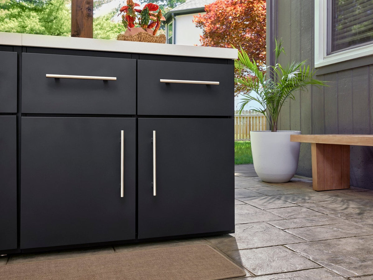 Emory Corner Outdoor Kitchen Island and Bar – Left