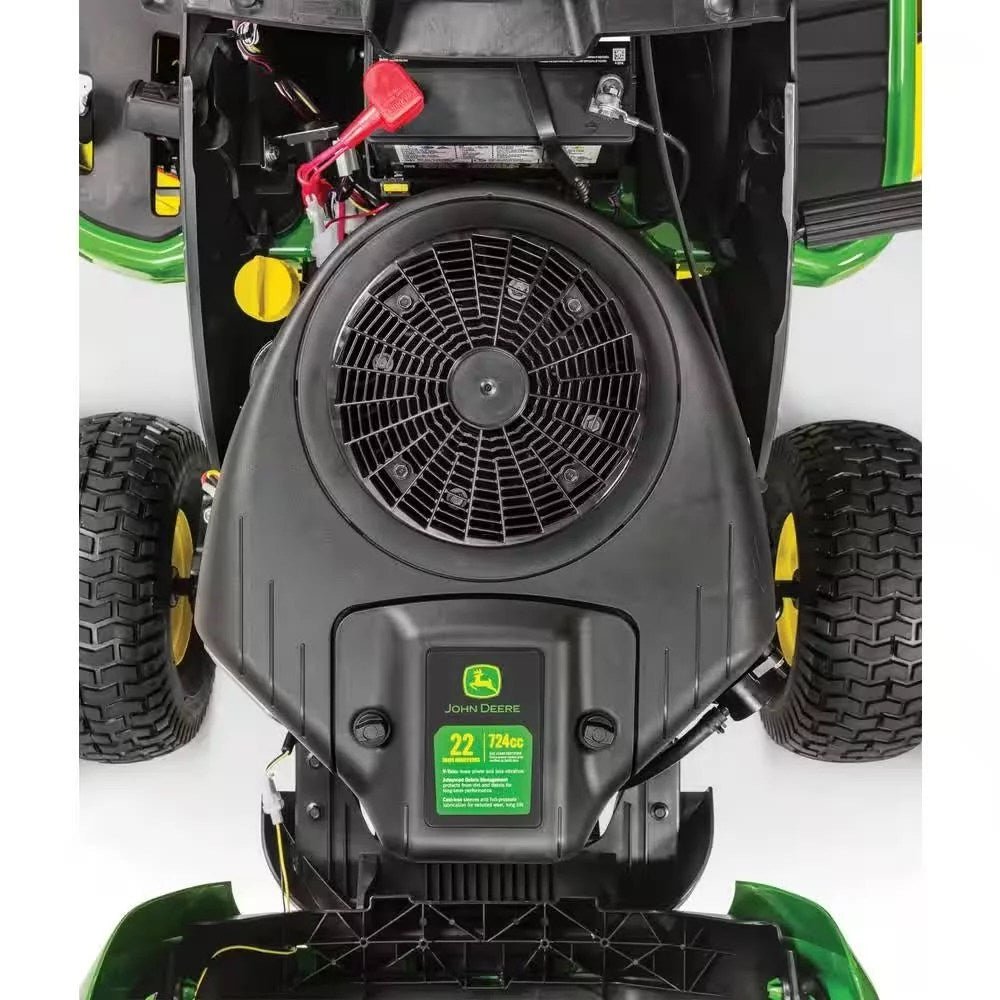 John Deere S100 17.5 HP GAS Hydrostatic Riding Lawn Mower - Prioka