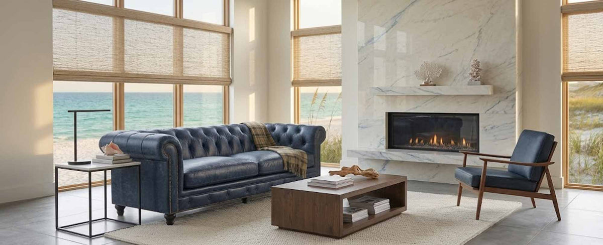 Jude Leather Loveseat - Prioka