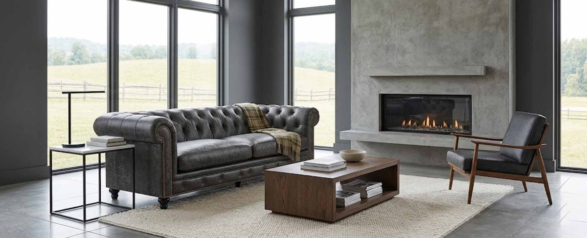 Jude Leather Loveseat - Prioka