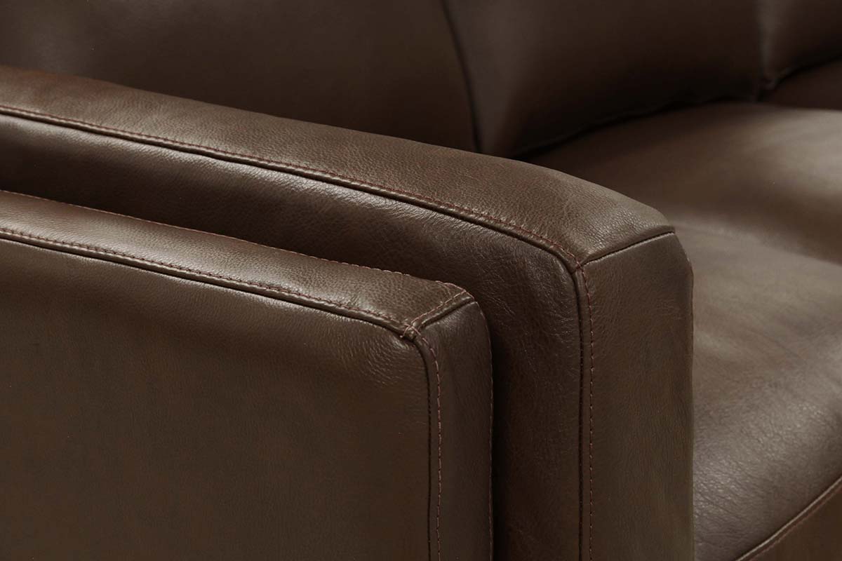 Jude Mid-Century Modern Leather Sofa Collection - Prioka