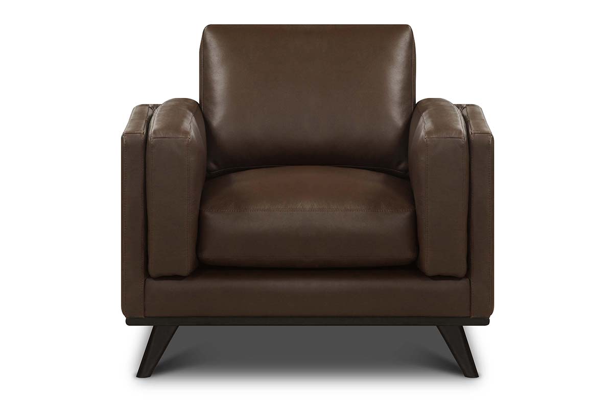 Jude Mid-Century Modern Leather Sofa Collection - Prioka