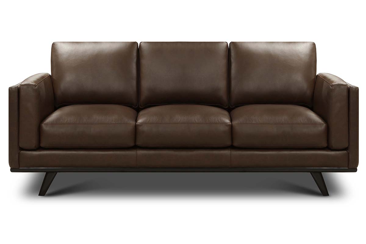 Jude Mid-Century Modern Leather Sofa Collection - Prioka