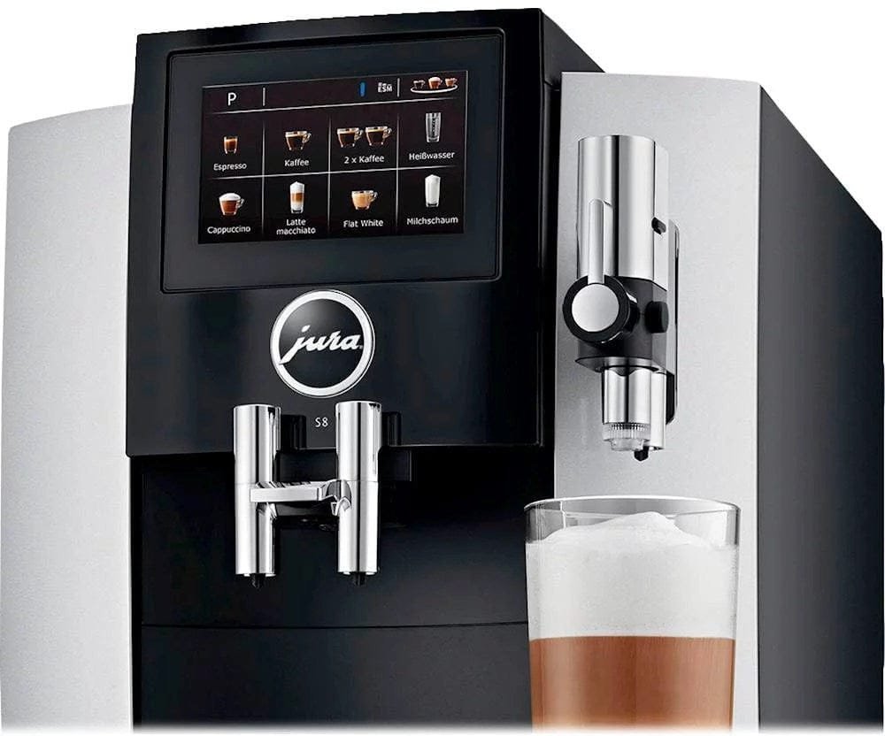 Jura S8 Espresso Machine with 15 bars of pressure and Milk Frothier - Prioka