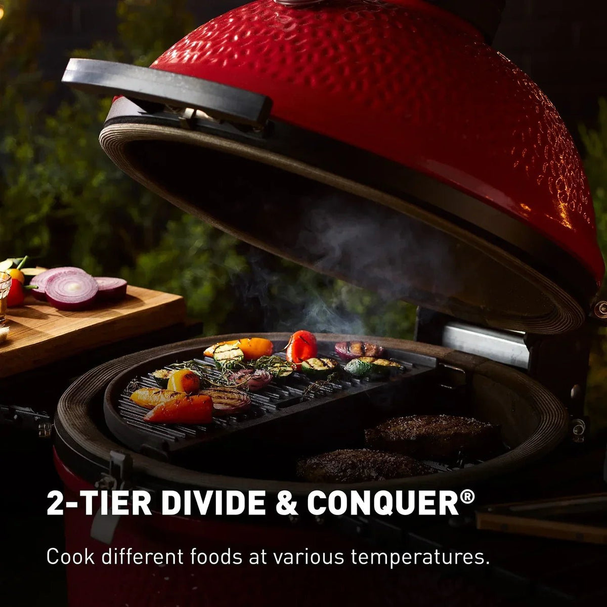 Kamado Joe Konnected Joe 18-Inch Digital Charcoal Grill and Smoker with Cart - Prioka