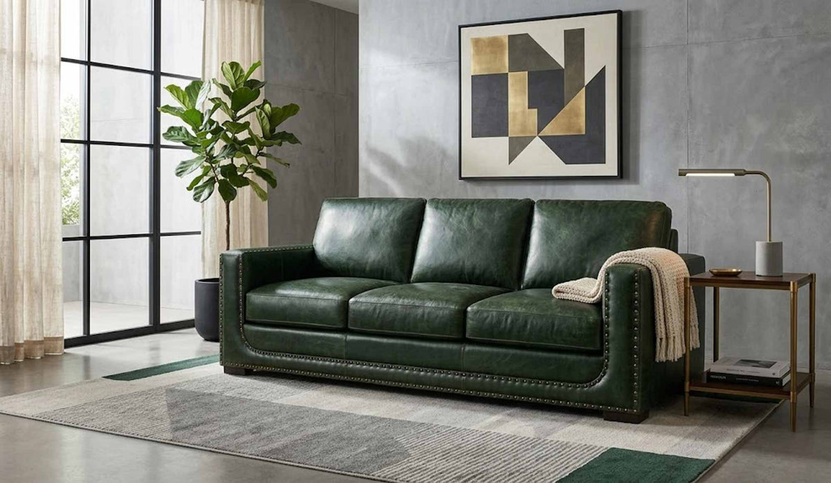 Kempton Leather Sofa - Prioka