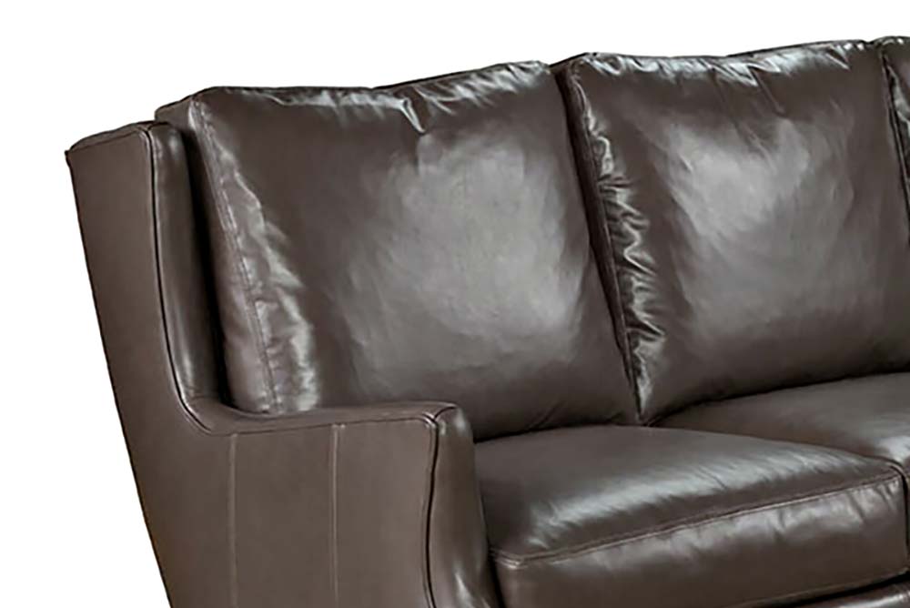 Kenilworth 84 Inch Wingback Leather Sofa - Prioka