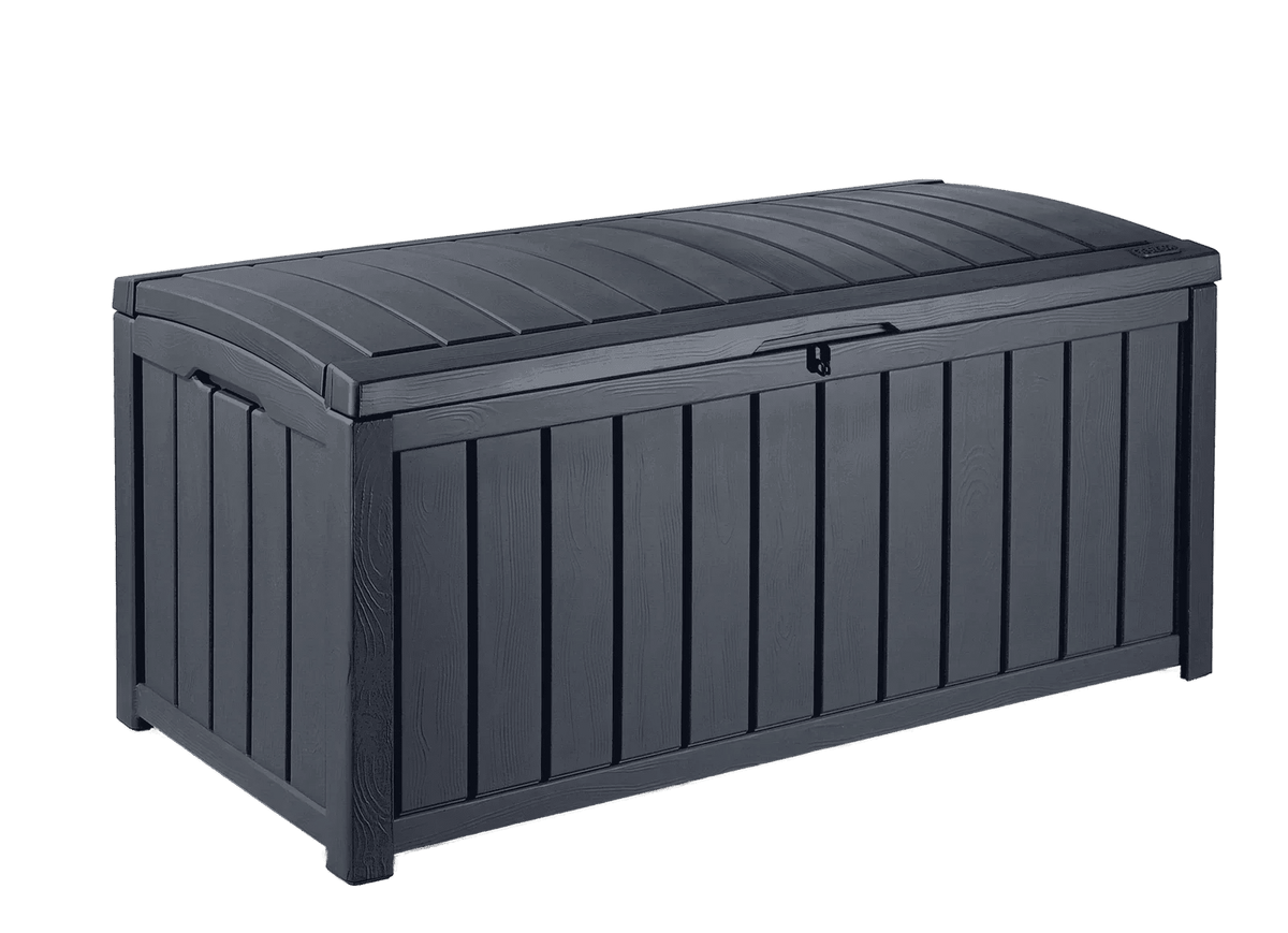Keter Glenwood 103 Gallon Outdoor Storage Deck Box – Graphite - Prioka