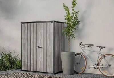 Keter Vertical Storage Shed Storm Grey - Prioka
