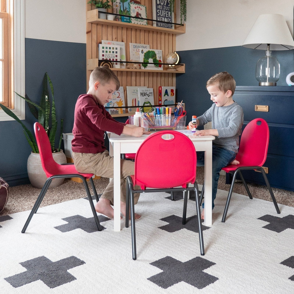 Kid's Stacking Chairs-4 Pack - Prioka