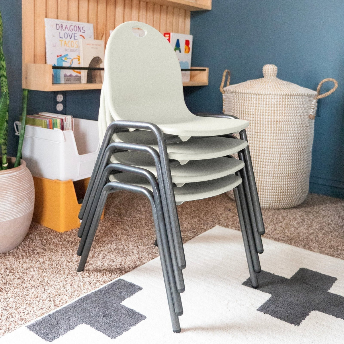 Kid's Stacking Chairs-4 Pack - Prioka